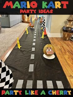 a party like a cherry with mario kart decorations