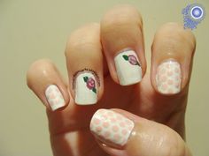 Flores #flowers #dots #puntos #nails #nailart Nails Nailart, Flowers