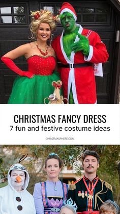 Ugly Sweater Womens Christmas Costume, Diy Xmas Outfit, Xmas Theme Outfits, Xmas Couple Outfit, Family Christmas Dress Up Ideas, Christmas Party Funny Outfit, Christmas Dressup Ideas Fun, Christmas Dressup Ideas, Christmas Party Couples Outfit