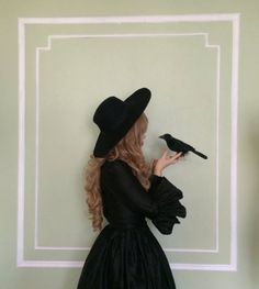 I Do Declare, Witchy Style, Victorian Halloween, Back Of The Head, Witch Fashion, Vintage Black Dress, Vintage Goth, Witchy Fashion, Black Dress Outfits