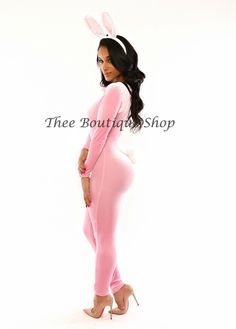 Solid pink velvet catsuitCrew neckBack zipper Long sleeve Ears and tail not included. Model is 5'6 wearing: X-Small (0-2) Model Measurements: 36bust-24Waist-36Hips 7-12 business days processing*All costumes are final sale. Viscose Blend SpandexHAND-WASH / COLD WATER MACHINE WASHLOW-HEAT TUMBLE DRY / GENTLE CYCLELINE DRY (LOW-HEAT IRON)DO NOT BLEACHSUITABLE FOR DRY CLEAN Pink Fitted Bodysuit For Loungewear, Pink High Stretch Bodysuit For Loungewear, Pink Long Sleeve Jumpsuits And Rompers For Winter, Pink Long Sleeve Jumpsuits For Winter, Fitted Solid Color Unitard For Loungewear, Pink Stretch Long Sleeve Jumpsuits And Rompers, Pink Stretch Jumpsuit With Long Sleeves, Pink Fitted Bodysuit For Winter, Pink Fitted Bodysuit For Night Out