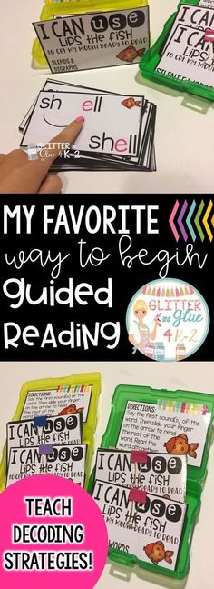 two pictures with the words, my favorite way to teach guided reading