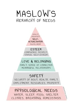 maslow's hierarchy of needs