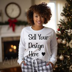 Elevate your Holiday designs with our african american Christmas tshirt mockups featuring diverse models and holiday backgrounds. Don't miss the opportunity to offer your customers a unique and inclusive holiday mock-up by adding this simple long sleeve t-shirt mockup to your catalog. A good mockup goes a long way with purchasing power. Very beginner friendly to use.  ❗Please remember that this is a DIGITAL file only. You will not receive a t-shirt. ❗ 📩 What's included: * 1 JPG file Resolution: Holiday Backgrounds, Diverse Models, American Christmas, Purchasing Power, Christmas Tshirt, Christmas Crewneck, Holiday Background, Mock Ups, Tshirt Mockup