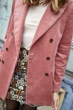 Manchester Fashion, Sophia Rosemary, Dusk Summer, Pink Corduroy Jacket, Sweet Clothes, Pink Corduroy, Dark Autumn, Neue Outfits, Outfit Inspiration Fall