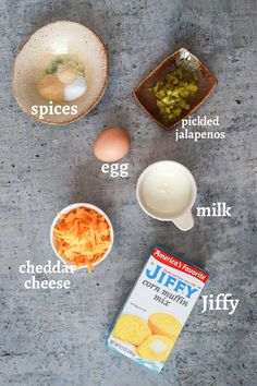 the ingredients for this recipe include eggs, cheese, and other foods