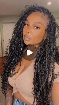 69K views · 9K likes | ✨The Goddess Vibe✨ on Instagram: "The style that started my Boho OBSESSION !!   Hippie Locs   I did this style in  January of 2023 . I haven’t worn a traditional set of Locs since then!   I’m literally obsessed with any style that has an abundance of curls.   I’m a Loc girlie but the curls just add an extra layer of Femininity!!   What kind of Loc styles do you prefer?" Medium Size Butterfly Locs, Goddess Faux Locs Styles, Island Locs With Curls, Goddess Soft Locs With Curls, Locks With Curly Ends, Goddess Locs With Curls, Boho Locs Hairstyles, Messy Faux Locs, Bohemian Goddess Faux Locs