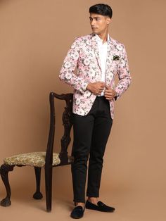 VASTRAMAY Men's Pink Floral Printed Blazer Make a bold statement with this stylish pink floral printed blazer from VASTRAMAY. Perfect for both formal and casual occasions, this blazer is sure to turn heads. The blazer features a slim fit design, notch lapel, and two-button closure. Pair it with jeans for a casual look or dress pants for a more formal outfit. Features: Stylish pink floral print Slim fit design Notch lapel Two-button closure Perfect for formal and casual occasions Specifications: Blazer For Men, Floral Blazer, Pink Floral Print, Printed Blazer, Formal Outfit, Hot Outfits, Floral Printed, Dress Pants, Pink Floral