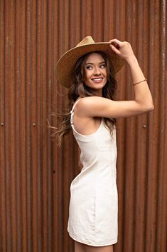 Our Palm Desert Panama fit in perfectly on our latest road trip photo shoot. Stunning, classic, chic - everything you've ever wanted in a hat. Featuring a molded crown with a pinched 10cm brim and hand woven straw, it's crystallized on the tone on tone ribbon with a simple Swarovski rivet. -Rancher style hat with a chill & casual vibe-Brim is flexible but holds its shape-Coordinating ribbon band-Pinched top-Great quality-- will last forever-This color actually goes with everything effortless Fitted Panama Hat For Everyday Spring Use, Fitted Panama Hat For Spring, Casual Fitted Sun Hat For Travel, Fitted Panama Hat For Everyday Summer Wear, Chic Everyday Boater Hat For Spring, Chic Summer Fedora For Everyday, Fitted Casual Fedora For Day Out, Chic Beige Fitted Panama Hat, Chic Fitted Beige Panama Hat