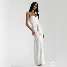 Natalie Rolt- Shontae Gown, Made To Order. Worn 1x For Pictures- Perfect Condition And Dry Cleaned. Bought For $580, Size 1 (Usa Size 4). Took About A Month To Make And Come In! Natalie Rolt, A Month, Picture Perfect, Limited Time, Color White, Size 4, Conditioner, Womens Dresses, Dresses