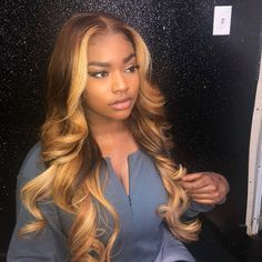 Human hair lace wig, ombre color wigs, honey blonde wigs, body wave wigs Hair Colorful, Blond Ombre, Hair Blond, Real Hair Wigs, Frontal Hairstyles, Zac Efron, Lace Hair, Human Hair Lace Wigs