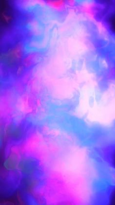 an abstract painting with blue, pink and purple colors