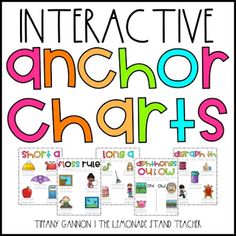 an interactive anchor chart for teaching students to read and practice their language skills with pictures