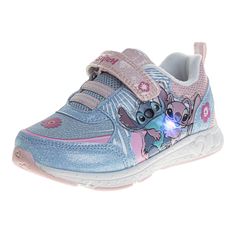 PRICES MAY VARY. DISNEY SHOES: These Lilo & Stitch toddler girl shoes are an officially licensed girl’s footwear product. These Stitch girls shoes are great for active little girls that love Lilo and Stitch and Disney cartoon characters. GIRLS LIGHT UP SHOES: Disney's Lilo & Stitch shoes come in a cute Blue color with LED lights; they light up with every step. Indoor or outdoor, Stitch shoes are great for little girls to play like her favorite extraterrestrial Stitch! COMFORTABLE SHOES FOR TODDL Disney Stitch And Angel, Angel Light, Magical Light, Adorable Style, Light Up Sneakers, Disney Shoes, Shoes For Kids, Light Up Shoes, Toddler Girl Shoes