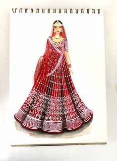 Bridal Drawing, Dress Illustration Art, Latest Bridal Lehenga Designs, Lehenga Design, Creative Tutorials, Female Design