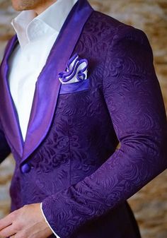 Mens Floral Blazer, Purple Tuxedo, Midnight Plum, Purple Suit, Style College, Paisley Jacket, Purple Suits, Dinner Jacket