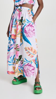 Fast Free Shipping & Free Returns on Playa Lucila Tropical Skirt at Shopbop. Shop new arrivals from Playa Lucila at Shopbop.com Coverup Swimsuit Cover, Tropical Skirt, Women's Cover Up, Summer Prints, Mid Length Skirts, Print Trends, India Fashion, Swimsuit Cover Ups, Tropical Print