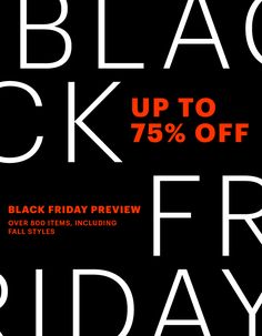 the black friday sale is up to 70 % off