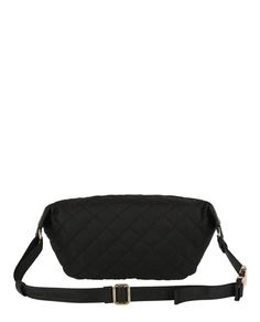 DETAILS Length - 15' x Width - 1.5' x Height - 8' 90% polyamide, 10% acrylic, 100% leather, gold-tone hardware Top-zip fastening Interior small compartment, exterior front zip patch pocket Puffy quilted design, pocket features gold stitched logo Adjustable waist strap Made in Italy Classic Quilted Travel Bag, Moschino Bags, Premium Outlets, Waist Strap, Travel Collection, Fashion Website, Bago, Belt Bag, Travel Luggage