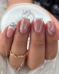 Soft Nails, Acrylic Nails Coffin Short, Short Acrylic Nails Designs, Neutral Nails, Short Acrylic Nails