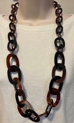 Dark Brown and Black Chunky Chain Link Acrylic Resin Statement Necklace Knots & Nautical https://www.etsy.com/shop/BohoJewelBoutique?section_id=17156153&ref=shopsection_leftnav_1 Chunky Chain Link Statement Necklaces https://www.etsy.com/shop/BohoJewelBoutique?section_id=17156207&ref=shopsection_leftnav_2 Crystal Necklaces https://www.etsy.com/shop/BohoJewelBoutique?section_id=17156263&ref=shopsection_leftnav_3 Bubble Bib Statement Necklaces https://www.etsy.com/shop/BohoJewelBoutique?section_id Black Bohemian Necklace With Chain, Bohemian Black Necklace With Chain Detail, Bohemian Black Chain Necklace, Black Bohemian Chain Necklace With Adjustable Chain, Bohemian Black Chain Necklace With Adjustable Chain, Bohemian Black Adjustable Chain Necklace, Necklace Knots, Flower Statement Necklace, Enamel Beads