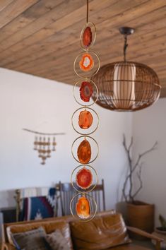 brown agate gemstone hanging Agate Wind Chime, Agate Suncatcher, Geode Decor, Fashion 23, Agate Decor, Zen Den, Geode Ring, Pumpkin Spice Candle, Workout Room