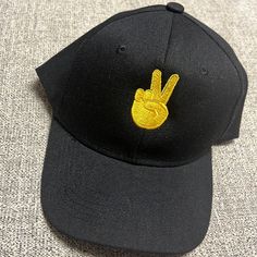 Custom Embroidery Adjustable Vintage Baseball Cap Emoji Embroidery Embroidered Black Baseball Cap, Black Embroidered Baseball Cap With Curved Brim, Black Embroidered Snapback Hat, Black Embroidered Cap, Black Baseball Cap With Custom Embroidery, Trendy Black Baseball Cap With Embroidery, Embroidered Black Baseball Cap For Streetwear, Embroidered Black Trucker Hat, Black Dad Hat With Letter Embroidery