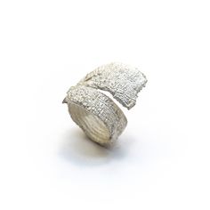 An Olive Tree Bark crafted entirely out of Silver. Silver Weight: 12,3 g. Silver Open Ring Nature-inspired, Nature-inspired Silver Open Ring, Tree Bark Crafts, Bark Ring, Nature Inspired Rings, Contemporary Ring, Botanical Jewelry, Jewelry Sterling Silver, Tree Bark