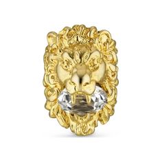 Gucci Lion Head Ring With Crystal Gucci Lion Ring, Harry Styles Gucci, Fall Rings, Gucci Gifts, Costume Rings, Gucci Jewelry, Womens Rings Fashion, Head Ring, Lipstick Collection