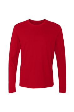 Men's Red Cotton Long-Sleeve Crew - Men's Long-Sleeve T-Shirts - Apliiq - Men's Red Cotton Long-Sleeve Crew - APQ-4584897S5A0 - xs - red - Cotton Long-Sleeve Crew - Dragon Foxx™ - Dragon Foxx™ Men's Cotton Long-Sleeve T-Shirt Red Plain Long Sleeve Tops, Red Long Sleeve Plain Top, Red Fitted Long Sleeve T-shirt, Red Long Sleeve Winter Shirt, Red Plain Crew Neck Shirt, Red Crew Neck Plain Shirt, University Red Long Sleeve Top, University Red Long Sleeve Tops For Winter, Red Long Sleeve Winter T-shirt