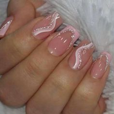 Deluxe Nails, Bday Nails, Summery Nails, Her Nails, White Nail, Short Acrylic Nails Designs, Pink Acrylic Nails