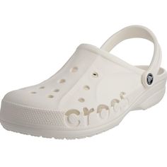 These Women's And Men's Crocs Offer A Roomy And Generous Fit That Is Sure To Match Your Foot. The Crocs Clogs Can Be Customized With Jibbitz Charms To Reflect Your Own Personal Flair. Available In Navy Blue Crocs Logo, Crocs Baya, White Clogs, Crocs Women, White Crocs, Mens Clogs, Crocs Men, Clogs And Mules, Crocs Clogs