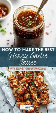 how to make the best honey garlic sauce with step - by - step instructions