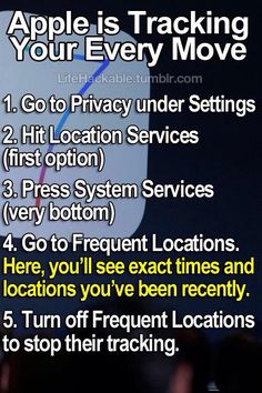 an iphone screen with the text tips for tracking your every move