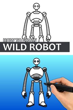 Learn how to draw the Wild Robot with this step by step drawing tutorial video. Enjoy! ♥ #wildrobot #drawing #bookcharacters #easydrawing #howtodraw #easydrawingforkids #draw #drawinglesson Robot Drawing, Easy Step By Step Drawing, The Wild Robot, Robot Illustration, Easy Drawing Tutorial, Easy Coloring, Coloring Tips