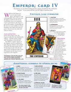 an advertisement for the emperor card iv game, with instructions on how to use it