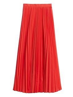 Pleated Poplin Maxi Skirt | Banana Republic Maxi Pleated Skirt, Maxi Skirt Dress, Pleated Maxi Skirt, Maxi Styles, Fashion Attire, Midi Skirts, Women's Skirts, Tea Length, Poplin Fabric