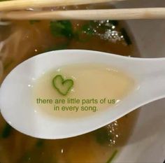 there are little parts of us in every song written on the spoon and rice noodles