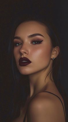 Discover 10 Dark Feminine Makeup Looks that will leave you breathless! Embrace the Dark Feminine Aesthetic with these striking Feminine Makeup ideas, perfect for achieving an Elegantes Makeup look with a touch of Vampy Makeup. Whether you're preparing for Makeup Prom or simply want to elevate your Feminine Aesthetic, these dark and alluring looks will inspire you to channel your inner femme fatale. Explore the bold, captivating world of Dark Feminine makeup and make a statement wherever you go! Mafia Boss Makeup, Vampy Makeup Looks, Mafia Makeup Look, Dark Feminine Makeup Looks, Feminine Makeup Looks, Intimidating Makeup, Dark Feminine Makeup, Dark Feminine Style, Dark Aura