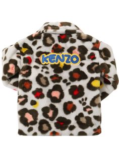 Front zip closure. Back logo patch detail. All over print placement may vary. Two side pockets Parka Coat Women, Womens Faux Fur Coat, Knitwear Outfit, Fur Coats Women, Kenzo Kids, Womens Parka, Print Placement, Parka Coat, Stella Mccartney Kids