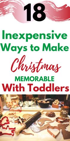 Christmas With Toddlers, Christmas Traditions Kids, Toddler Meal Ideas, Cheap Diy Christmas Gifts, Holidays With Toddlers, Christmas Things To Do, Christmas Eve Traditions