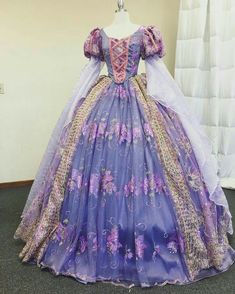 Rapunzel Dress, Costume Disney, Disney Princess Dresses, Princess Ball Gowns, Fantasy Gowns, فستان سهرة, Disney Dresses, Fairytale Dress, Princess Dresses