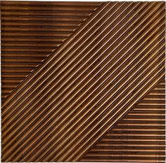 a close up view of an abstract wooden structure with vertical lines in the center and bottom