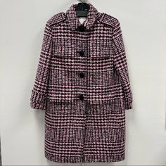 Brand New Never Worn Kate Spade Coat Size 0 Measurements (Laying Flat) Shoulder: 16.5 Inches Chest: 15 Inches Pit To Pit: 19 Inches Waist: 20.5 Inches Sleeve Length: 19.5 Inches Full Length: 38.5 Inches Kate Spade Coat, Long Black Coat, Pink And Black, Long Coat, Kate Spade, Full Length, Black Pink, Jackets & Coats, Jackets For Women