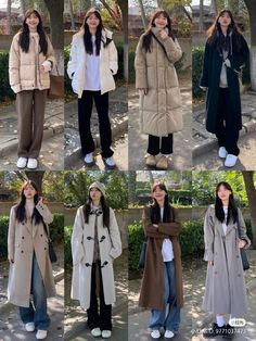 Winter Japan Outfit Women, Korea Fall Outfit Korean Style, Korean Fashion Women Winter, Autumn Outfit Korean Style, November Casual Outfits, Cute Asian Winter Outfits, Fall Outfit Korean Style, Autumn Korean Aesthetic, Korean Ootd Winter