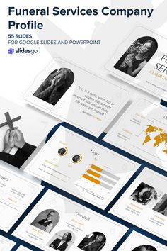 Funeral Services Company Profile Memorial Slideshow Ideas, Dark Powerpoint Template, Dark Presentation Template, Formal Template Powerpoint, Historical Powerpoint Template, Company Profile Presentation, Google Themes, Mp3 Music Downloads, School Jobs