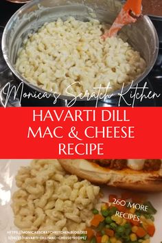 the ingredients for this recipe include macaroni and cheese