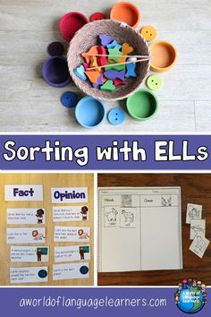 sorting with ells is an easy way to teach kids about sorting