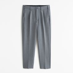 Elevate your wardrobe with the Abercrombie & Fitch Men's Suiting Trouser, a perfect blend of classic style and modern comfort. 

- Size: 28 X 30
- Color: Grey
- Material: Polyester, Viscose, Elastane
- Gender: Male
- Features: Loose fit through the leg, adaptive comfort waistband, button fly closure

These trousers are designed for the discerning man, featuring a sophisticated grey hue in a premium fabric that offers both flexibility and durability. The adaptive comfort waistband and loose leg f Men's Suiting, Male Features, Loose Fit Trousers, Classic Pants, Grey Material, Fitted Trousers, Trouser Suits, Mens Trousers, Mens Bottom