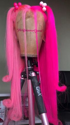 Wig Maker, Split Dyed Hair, Catty Noir, Pink Wig, Lace Hair, Front Lace Wigs Human Hair, Hair Inspiration Color